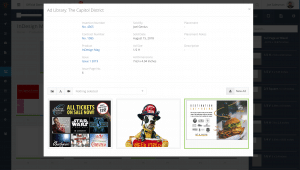 Software screenshot of Ad Sales Genius ad library